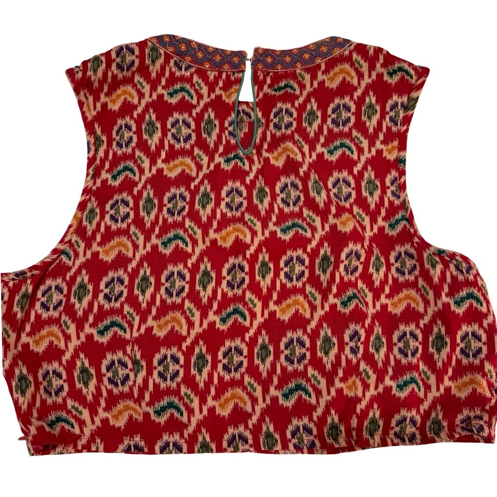 Anthropologie Staring at Stars Embroidered Cropped Blouse NWOT - Picture 2 of 8